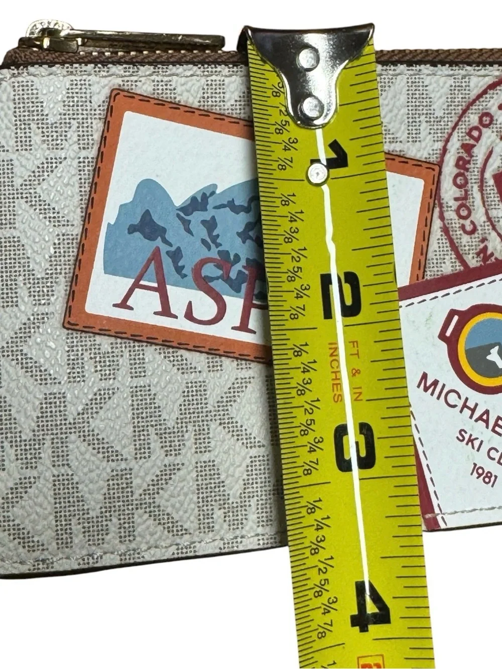 Like new! Michael Kors Aspen Ski Club Card Case Duo Wristlet